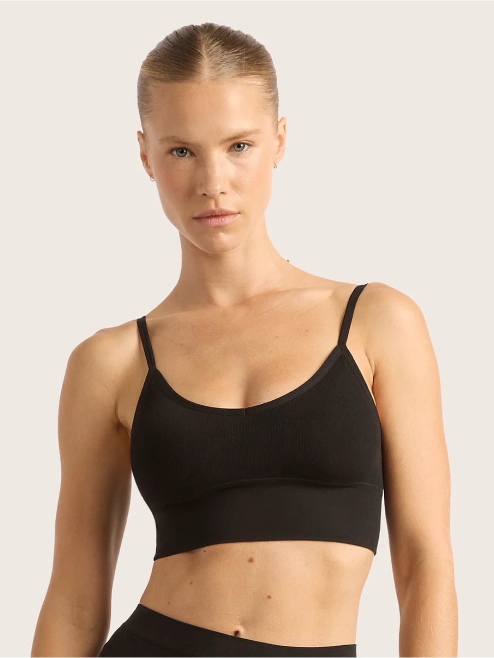 BOODY Seamless Ribbed Bralette - Black